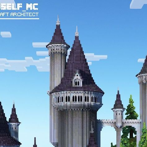 Minecraft Castle Door, Castles Minecraft, Mage Tower, Minecraft Castle Designs, Architecture Castle, Minecraft Building Ideas, Castle Doors, Build Inspiration, Minecraft Castle