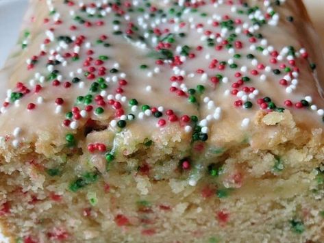 Gluten-Free Christmas Sugar Cookie Bread Recipe - Whisk Sugar Cookie Bread Recipe, Gluten Free Holiday Bread, Gluten Free Sweet Bread Recipe, Easy Christmas Desserts Gluten Free, Gluten Free Christmas Bread, Sugar Cookie Bread, Christmas Gluten Free, Gluten Free Christmas Baking, Gluten Free Christmas Treats