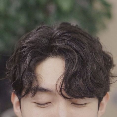 Asian Male Perm Hair, Curly Korean Hairstyles Men, Wavy Perm Korean Men, Wavy Hair Men Haircut Asian, Short Wavy Hair Men Asian, Light Perm Men Wavy Asian, Korean Men’s Hairstyle, Asian Men Perm Undercut, Curly Korean Hair Men