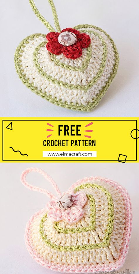 Crochet Curl, Free Crochet Bookmark, String Keychain, Crochet Curls, Crochet Valentine Patterns, Crochet Valentine, Crochet Holiday, Crochet Bookmark Pattern, Crochet Heart Pattern