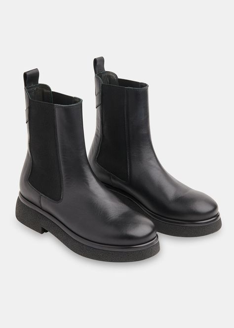 Black Aelin Chelsea Boot | WHISTLES | Styling Chelsea Boots, Chelsea Boots Black, Black Chelsea Boots, Leather Chelsea Boots, Wholesale Shoes, Work Wardrobe, Chelsea Boot, Beauty Bag, Boots Black