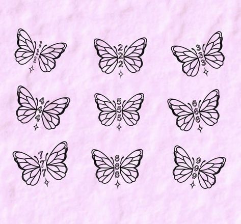 777 Tattoo Butterfly, 777 Tattoo With Butterfly, Changing Butterfly Tattoo, 222 Tattoo With Butterfly, Butterfly 222 Tattoo, 333 Butterfly Tattoo, Lovebomb Tattoo, 777 Butterfly Tattoo, 444 With Butterfly Tattoo