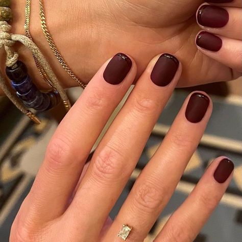 These 12 Dual-Finish French Manis Are Giving Texture and Shine Brown French Tip Nails, Brown French Tip, Monochrome Nails, Colored French Tips, Classic Nail Art, Brown Nails Design, French Manicures, Autumn Nail, Nail Trend