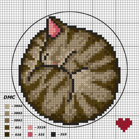 Junji Ito Cross Stitch, Stardew Valley Cross Stitch Pattern Free, Cat Pixel Pattern, Cute Cat Pixel Art, Cross Stitch Patterns Animals, Cross Stitch On Clothes, Cat Cross Stitch Patterns, Moth Cross Stitch, Cross Stitch Ideas