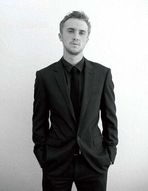 The Affair/Dramione - Afternoon Tea... - Wattpad Tom Felton, Draco Malfoy, Suit And Tie, A Man, Black And White, White, Black