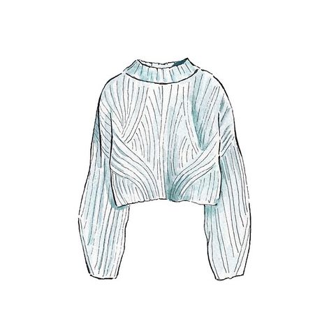 Valuable objects - H&M Knit Sweater @hm #hm #knit #sweater #winteriscoming #style #minimal #fashion #ootd #outfitoftheday #fashionblogger #fashionillustration #watercolour #art #valeurs Knitting Illustration, Sweater Hm, Dress Design Drawing, Fashion Design Sketchbook, Knit Art, Fashion Drawing Dresses, Fashion Sketchbook, Illustration Art Drawing, Dress Design Sketches