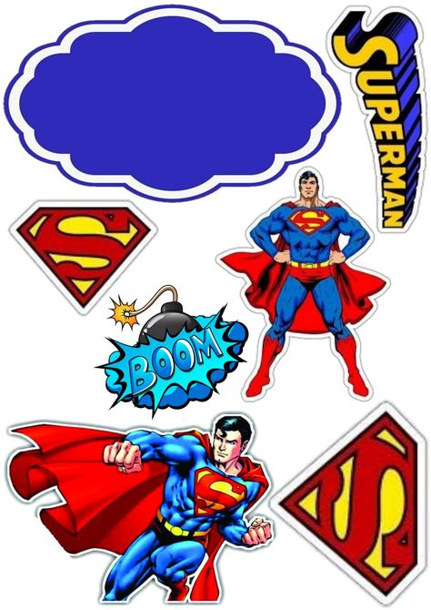 Superman Printable Topper, Superman Cake Topper Printable, Superman Cake Topper, Superman Cake, Superman Party, Superman Characters, Superman Cakes, Classy Living Room, Birthday Cake Topper Printable