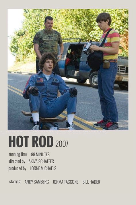 Hot Rod Movie Poster, Hot Rod Poster, The Package Movie, Hot Rod Costume, Hot Rod Movie, Polaroid Movie Poster, Top Movies To Watch, Lonely Island, Movie Collage