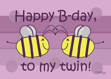 Happy Birthday Twin Sister, Happy Birthday Twin, Twin Quotes Sisters, Birthday Wishes For Twins, Cute Snapchat Names, Twin Quotes, Sister Love Quotes, Sister Poems, Birthday Memes