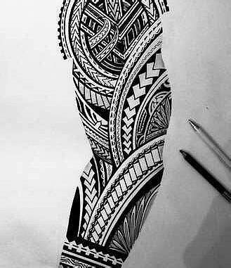 Sketches For Tattoo Sleeves Sketches Tattoo Sleeves Examples Of Designs For Tattoos Tatto… 158 Maori Full Sleeve Tattoo Designs, မာယာ Tattoo Photos, Tattoo Design Polynesian, Maori Tattoo Arm, Polynesian Tattoo Sleeve, Tato Maori, Tatoo 3d, Inca Tattoo, Geometric Sleeve Tattoo