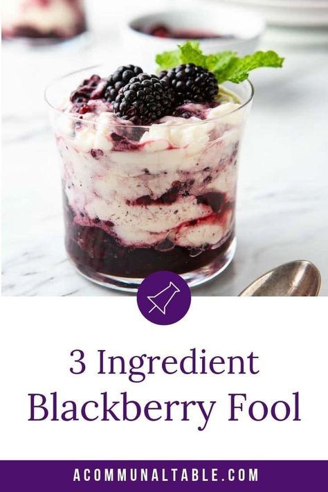 Blackberry Fool, Blackberry Dessert Recipes, Authentic Bolognese, Flan Recipes, Mexican Flan, Fool Recipe, Hot Apps, Blackberry Dessert, Bean Rice