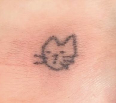 Simple Tats, Stick Poke Tattoo, M Tattoos, Sharpie Tattoos, Wicked Tattoos, Stick N Poke Tattoo, Doodle Tattoo, Cute Little Tattoos, Cute Tiny Tattoos