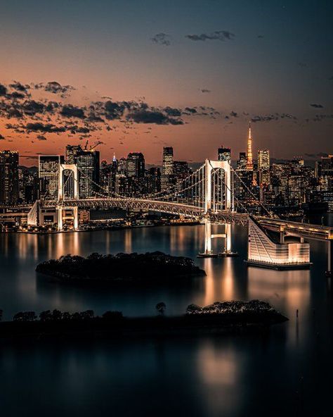 Dslr Background Images, Odaiba, Tokyo Travel, Bay Bridge, Tokyo Japan, Vacation Trips, Travel Dreams, Background Images, New York Skyline