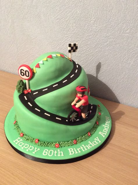 Cycling Cake Bike Decorating Ideas, Cycling Cake, Bicycle Cake, Bike Cake, Bike Cakes, Balloons Cake, Novelty Birthday Cakes, Sport Cakes, Cake Decorating Ideas