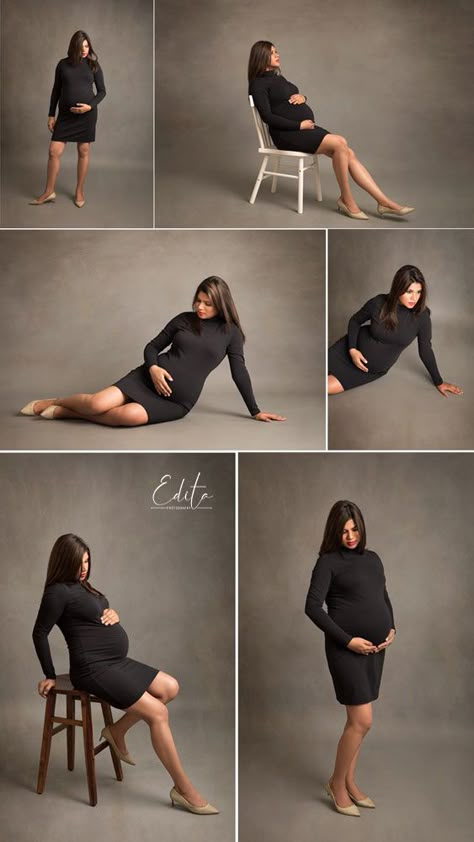 Pregnancy Shoot Ideas At Home, Pregnancy Poses Ideas, Pragnent Photography Ideas, Pregnancy Shoot At Home, Home Pregnancy Photoshoot Ideas, Photo Shoot Gowns, Minimalist Maternity Shoot, Pregnancy Studio Photoshoot, Pregnancy Shoot Ideas