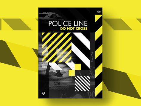 Police Poster Design, Police Design, Cross Poster, Police Poster, Design Composition, Graphic Design Ads, Design Editorial, Poster Layout, Composition Design