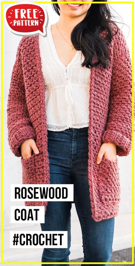 Crochet Coat Pattern, Crochet Cardigan Pattern Free, Crochet Top Outfit, Crochet Sweater Pattern Free, Crochet Tops Free Patterns, Crochet Coat, Stitch Crochet, Crochet Jacket, Crochet Cardigan Pattern