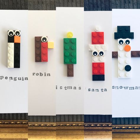 Lego Cards, Lego Pumpkin, Lego Ornaments, Entrepreneur Kids, Lego Gifts, Lego Christmas, Lego For Kids, Christmas Card Crafts, Indoor Activities For Kids