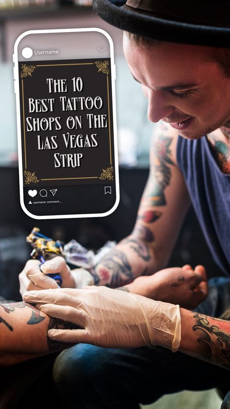 Thinking about getting inked? Look no further than these top tattoo shops if you're visiting Las Vegas. Las Vegas Traditional Tattoo, Tattoos In Vegas, Tattoos To Get In Vegas, Vegas Tattoo Small Simple, Vegas $10 Tattoo, Vegas Couple Tattoos, $10 Tattoo Las Vegas, Vegas Flash Tattoo, Vegas Inspired Tattoos