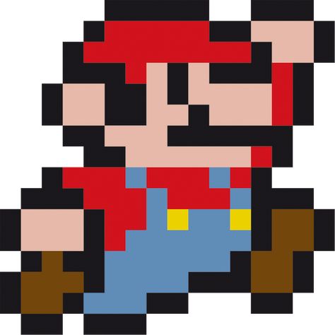 Mario Jumping, Video Game Font, Game Font, Super Mario Bros, Mario Bros, Super Mario, Pixel Art, Mario