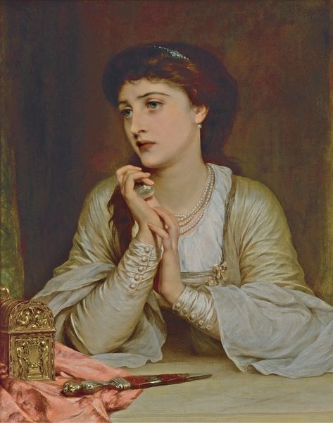 THOMAS FRANCIS DICKSEE R.A. | Juliet | Victorian, Pre-Raphaelite and British Impressionist Art | British Pics > 1850 | Sotheby's Juliet Painting, Thomas Francis Dicksee, Francis Dicksee, Pre Raphaelite Art, Istoria Artei, John Everett Millais, Irish Art, Giclee Painting, Pre Raphaelite