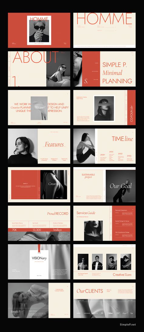 HOMME Company Profile on Behance Deck Layout, 포트폴리오 레이아웃, Instagram Font, Presentation Deck, Presentation Design Layout, Proposal Design, Portfolio Presentation, Brand Presentation, Portfolio Design Layout