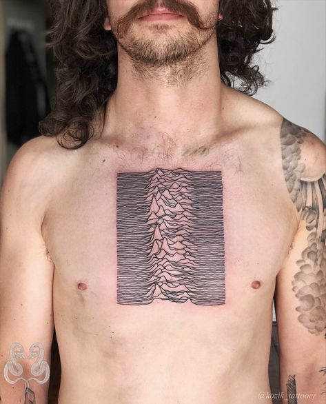 Joy division tattoo blackwork fineline realistic @kozik_tattooer Fugazi Tattoo, Joy Division Tattoo, Manga Tattoo, Joy Division, Skin Art, Cute Tattoos, Geometric Tattoo, Tatting, Piercings