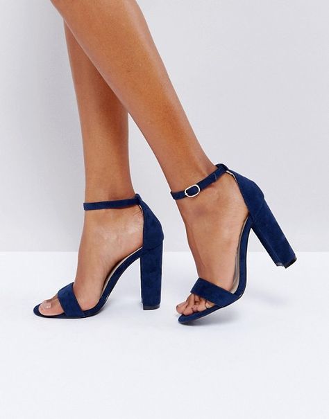 Discover Fashion Online Prom Shoes High Heels, Grad Shoes, Navy Block Heels, Block Heels Wedding, Navy High Heels, Shoe Selfie, Navy Blue Heels, Prom 2022, Navy Heels