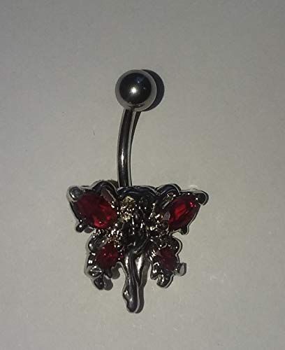 Red Fairy, Bellybutton Piercings, Belly Button Piercing Jewelry, Belly Piercing Jewelry, Belly Piercing Ring, Pretty Ear Piercings, Grunge Jewelry, Belly Button Jewelry, 4 Tattoo