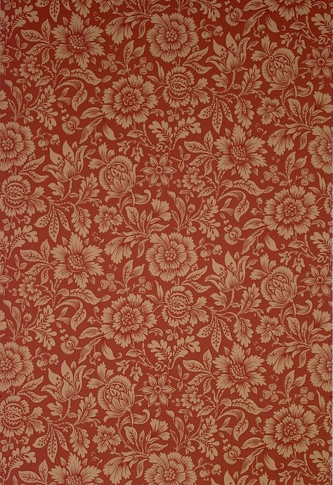 J.R. Burrows & Company: Wallpaper Minimal Patterns, Antique Wallpaper, Wallpaper Companies, Home Architecture, Textile Prints Design, Victorian Decor, Red Wallpaper, Architecture And Design, Old Wallpaper