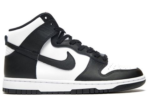 NIKE DUNK HIGH PANDA - The Edit LDN Nike Dunk High Panda, Nike High, Nike Dunk High, Dunk High, Red Nike, Black & White, Nike Sneakers, Travis Scott, Adidas Yeezy