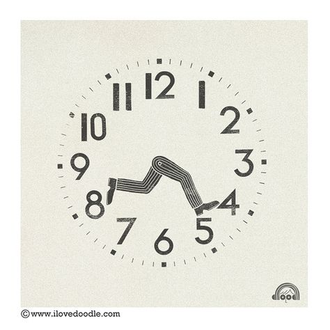 카드 디자인, Conceptual Illustration, Running Back, Tick Tock, Clock Face, Editorial Illustration, Back In Time, Motion Design, Design Logo