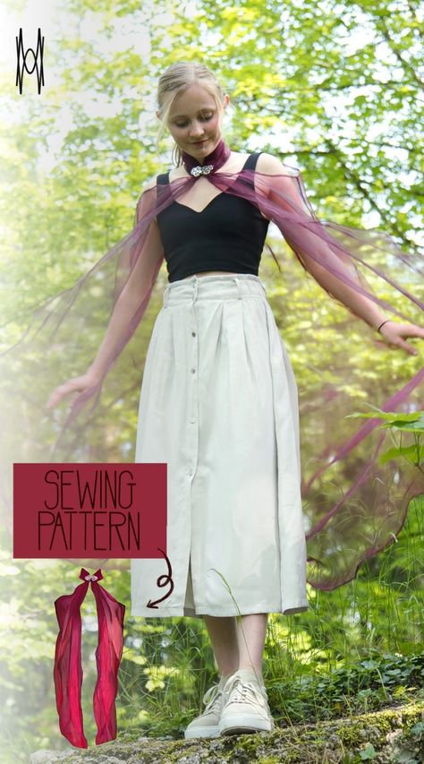 Craft the Whimsical Fairy Cape with this flowy, ethereal sewing pattern. Perfect for fairytale-inspired looks or daily wear with a touch of magic. Start sewing now! Fairy Cape, Cape Sewing Pattern, Cape Sewing, Cape Pattern Sewing, Sew Your Own Clothes, Start Sewing, Sewing Pattern Shop, Whimsical Fairy, Current Styles