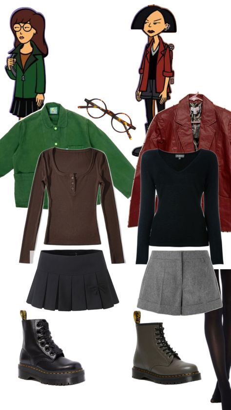 Daria Costume, Daria Cosplay, Daria And Jane, Character Halloween Costumes, Comic Con Costumes, Halloween Inspo, Cute Halloween Costumes, Couple Halloween, Couples Costumes