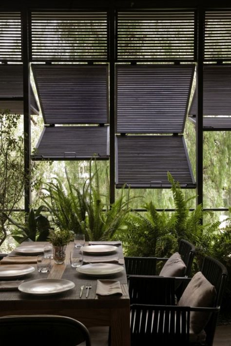 Outdoor Shutters, Design Del Prodotto, Cool Ideas, Outdoor Dining Area, Outdoor Rooms, Large Windows, 인테리어 디자인, Shutters, The Outdoors