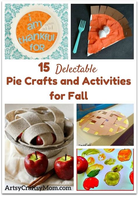 get into the spirit of fall and pies with some delectable pie crafts and activities for kids to make this fall. Don’t blame us  if you start craving a piece of piping hot pie with these! Paper Plate Turkey, Pie Craft, Fall Pies, Pies Art, Paper Plate Crafts For Kids, Crafts And Activities For Kids, Apple Craft, Pie Day, Thanksgiving Preschool