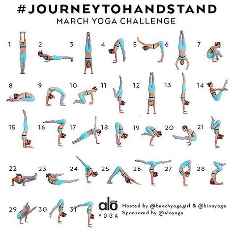 March 30 days to handstand challenge! Handstand Challenge, Yoga Series, Yoga Inversions, Yoga Poses For Men, Yoga Handstand, Yoga With Adriene, Crow Pose, Sup Yoga, Yoga Iyengar