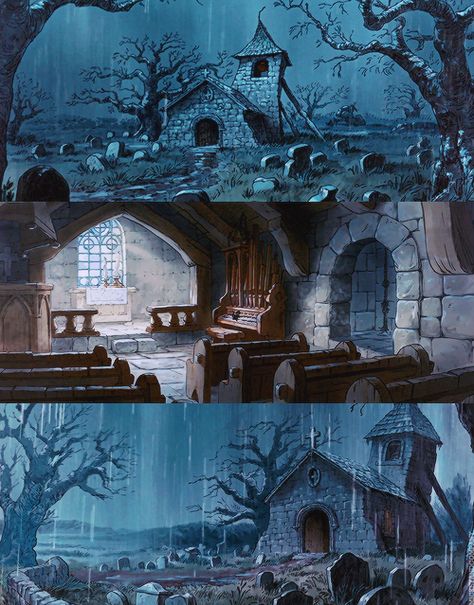 Animation Backgrounds for Robin Hood (1973) Painting Backgrounds, Robin Hood 1973, Hairstyles For Characters, Frühling Wallpaper, Manga Ideas, Drawing Hairstyles, Bg Design, Draw Manga, Disney Background