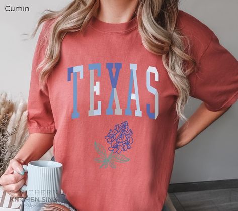 I’m feeling very Texan today ♥️💙 #texasshirt #txtee #etsyshop #vacationshirt #lonestarstate #texas #yeehaw #texasyall #texasgirl Texas Shirts, Texas Girl, Yee Haw, Lone Star State, Vacation Shirts, Texas, Etsy Shop, Feelings, Quick Saves