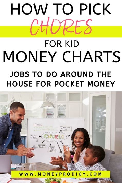 Chores To Do For Money, Chores For Money, Money Chore Chart, Chore Chart Ideas, Chores And Allowance, Kids Earning Money, Allowance Chart, Chores For Kids By Age, Kids Money Management