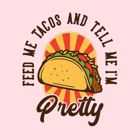 Taco Background, Taco Poster, Taco Illustration, Starvin Marvin, Slogan Typography, Logo Produk, Taco Cartoon, Procreate Designs, Resturant Logo