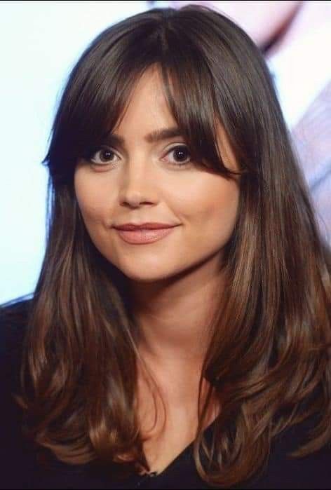 Bangs Lob, Jenna Coleman Hair, Short Hair Fringe, Ideas Haircut, Bangs For Round Face, Haircut With Bangs, Hair Upstyles, Lob Haircut, Shot Hair Styles