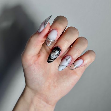 Nail with Levi Ackerman. Anime nails Aot Anime Nails, Levi Ackerman Nails, Levi Ackerman Anime, Anime Nail, Aot Anime, Anime Nails, Uñas Acrilicas, Attack On Titan Levi, Levi Ackerman