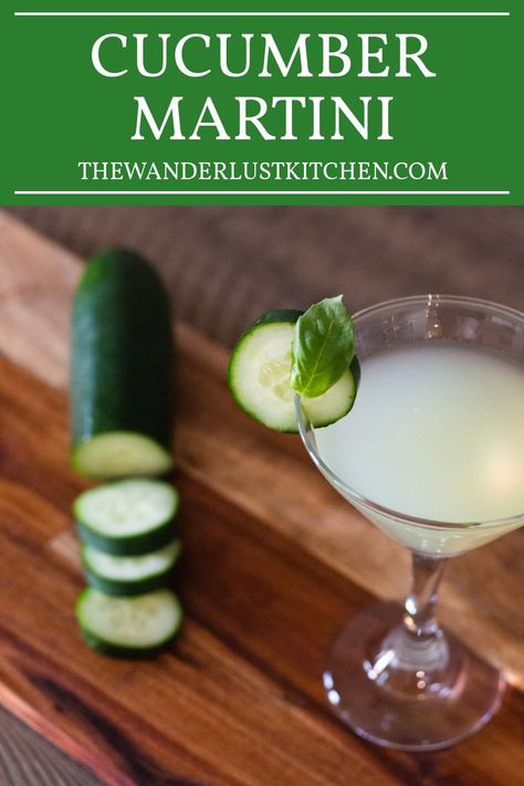 Cucumber Martini Recipe Cucumber Lime Martini, Cucumber Martini Recipe Vodka, Cucumber Martini Recipe, Cucumber Martini, Caramel Apple Martini, Martini Recipes Vodka, Funny Cocktails, Mix Drinks, Strawberry Tea