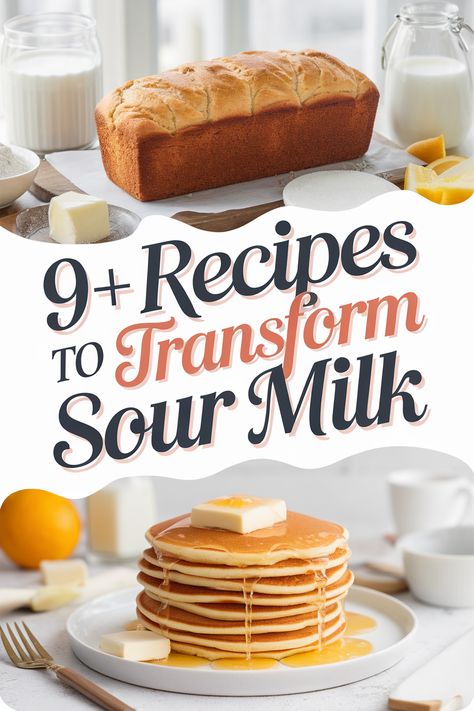 Turn sour milk into tasty treats with these easy recipes! From fluffy pancakes to creamy desserts this collection will help you make the most of your ingredients. Perfect for baking enthusiasts and food lovers alike. Say goodbye to waste and hello to delicious creations like muffins yogurt and smoothies! Recipe Using Sour Milk, Sour Milk Pancakes, Muffins Yogurt, Sour Milk Recipes, Cinnamon Roll Pancakes Recipe, Sour Milk, Sour Cream Dip, Cinnamon Roll Pancakes, Pancake Recipe Buttermilk