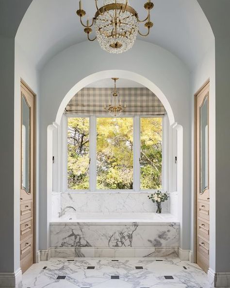 Olivia Curtis on Instagram: "Snow day ❄️ 📷: @joshwacaldwell" French Chateau Bathroom, French Blue Bathroom, Chateau Bathroom, Blue Bathroom Design, Blue Bathrooms Designs, Charleston Homes, French Country Cottage, Artwork For Home, French Chateau