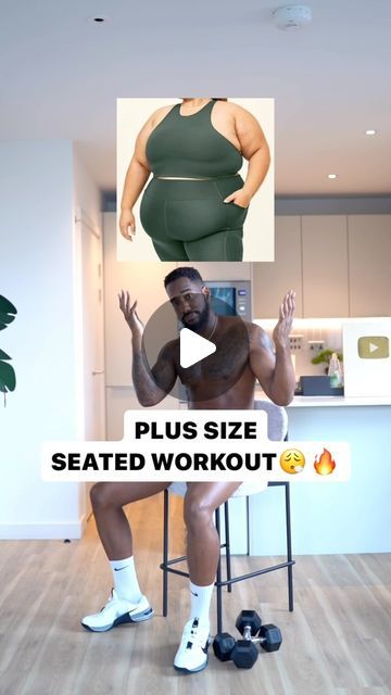 Mrlondon | Ms on Instagram: "PLUS SIZE GIRL WORKOUT!🔥 If you’re a plus size girl and find it hard to workout because you’re not able to do certain exercises… I want you to give this routine a go! 😮‍💨💪🏾 Plus! If you want more structure, support and accountability during your weight loss journey DOWNLOAD the @ml.fitness_app and let’s work together starting TODAY!💪🏾😆 #fitnessmotivation #plussize #plussizeworkout" Exercises For Plus Size Women, Plus Size Weight Training, Body Gym Goals Plus Size, Plus Size Workout Routine At Home, Plus Size Beginner Workout, Plus Size Gym Workout Routine, Beginner Workout At Home Plus Size, How To Start Exercising Plus Size, Plus Size Exercise