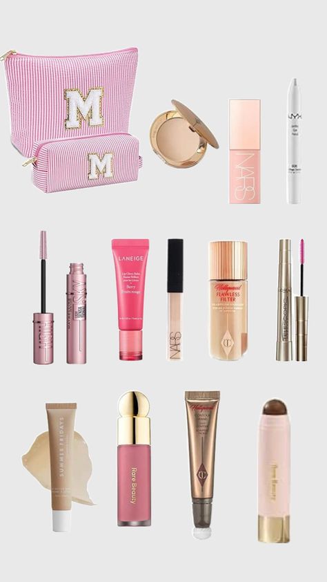 Staple makeup products you need to have in your makeup bag. Healthy Hair Routine, Summer Tanning, Makeup To Buy, Hair Routines, Pretty Makeup, Makeup Skin Care, Body Skin Care, Makeup Products, Skin Makeup