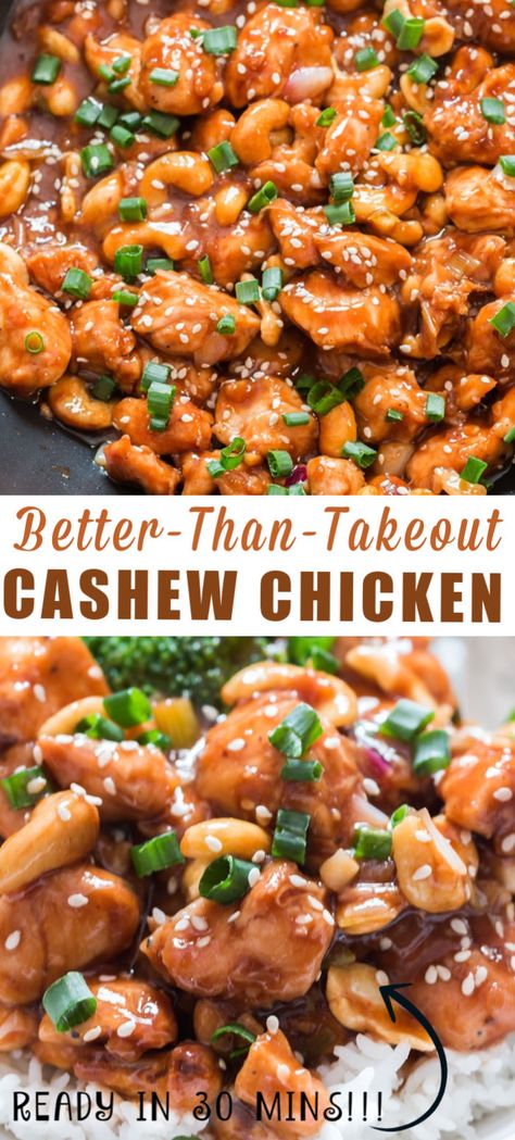 Chicken Cashew Recipes, Chicken And Cashew, Cashew Stir Fry, Chicken Cashew Stir Fry, Cashew Recipes, Cashew Chicken Recipe, Wok Recipes, Chinese Cooking Wine, Chicken And Broccoli