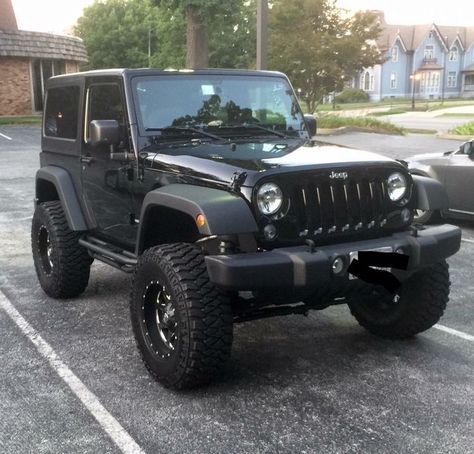 Jeep Wrangler Tires, Black Jeep Wrangler, Car Deco, Black Jeep, Jeep Wrangler Sport, Girly Car, Dream Cars Jeep, Jeep Wrangler Yj, Jeep Rubicon